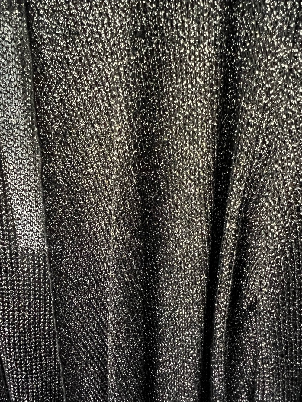 🛍️Sparkle Open-Front Women's Cardigan - Black - Picture 5 of 7